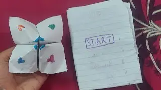 Easy paper games with notebook paper   without scissor and Fevicol