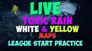 Toxic Rain Pathfinder FRESH Start practice | White and Yellow maps | PoE 3.24 Prep