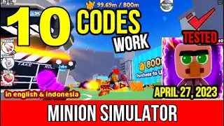 ALL CODES WORK Minion Simulator ROBLOX APRIL 27, 2023