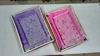 🙏👍 Pushpa - 2 sarees || wedding training sarees || 8074561134 WhatsApp message