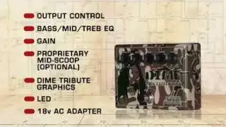 MXR DD-11 Tribute Dime Distortion Pedal Video Demo