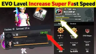 BGMI Me Evo Level Kaise Badhaye Super Fast | How To Increase EVO Level in Bgmi Faster