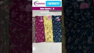 Alpine Nighties | The Womenza | Nighties Manufacturer #thewomenza #nighty #alpine #cottonclothing