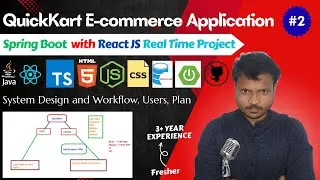 QuickKart e-commerce Project | Lecture 2 | Spring Boot and ReactJS Project | System Design, Architec