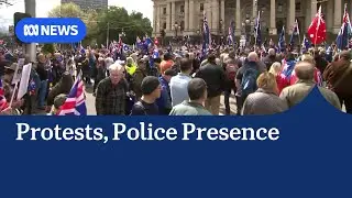 Protests across the political spectrum in Melbourne | ABC NEWS