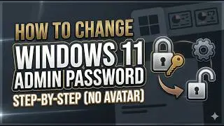 Step by Step to Change Windows 11 Admin Password  | #password
