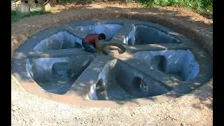 Build Round Swimming Pool With Secret Way For Swim
