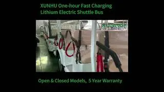 One-hour Fast Charging Lithium Electric Shuttle Bus for Sale - XUNHU