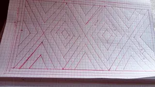 رسمة البساط جديدة 🥰تسهل الخياطة 😊 للمبتدئات 🌝🌝