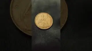 Old British penny coin 1945 George vi