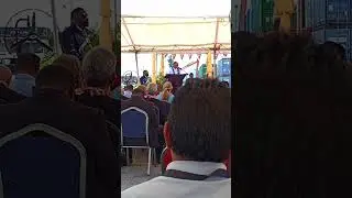WNBP Governor Sasindran Mutuwel Giving Speech At PNG PORTS KIMBE CEREMONY