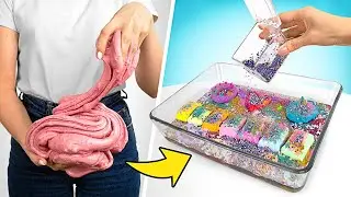Mescoliamo Tutti I Trucchi Pi&ugrave; Colorati In Un Gigantesco Slime Arcobaleno ✨