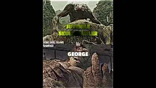 George vs Juvenile Skullcrawler #rampage #skullcrawler #vsedit #vsbattle #kongskullisland #kaiju