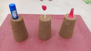Very Satisfying and Relaxing River Sand Video With Sweet Dairy Milk Lolly