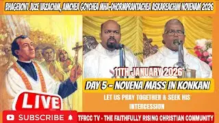 Day 5 | Novena of St. Joseph Vaz | Live Konkani Novena Mass | Sancoale | 11th Jan 2026 | #tfrcctv