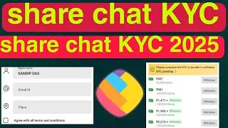 sharechat KYC video 2025 sharechat KYC sharechat Bada update sharechat KYC #happytech