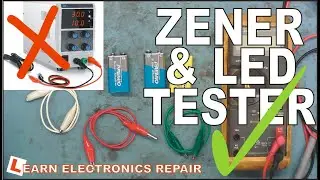 How To Test Zener Diodes & LED Lights Without Variable Lab Bench PSU. LED Tester. ENGLISH