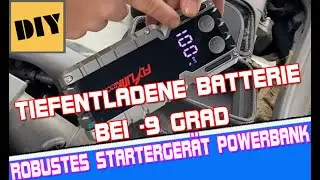 🔋 Starthilfe f&uuml;r Auto-Batterie mit Powerbank &ndash; Motor startet trotz defekter Gl&uuml;hanlage bei &minus;9 &deg;C
