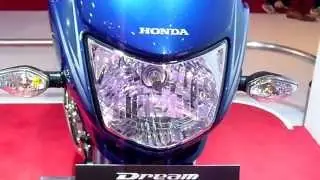 Honda Dream Yuga in Blue at 12th Auto Expo 2014 The Motor Show Greater Noida