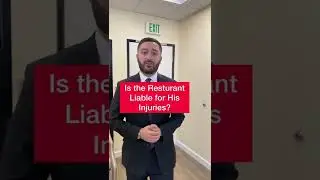 Is the Restaurant Liable For His Injuries? #law #lawyer #tips #shorts #learn