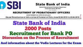 SBI PO Recruitment 201 9