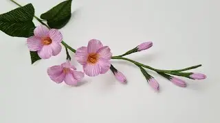 How To Make Chinese Violet Paper Flower / Paper Flower / Góc nhỏ Handmade