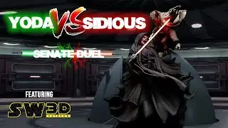 Yoda Vs Sidious - Senate Duel - 3D Print and Paint From Start to Finish #starwars #3dprinting #duel