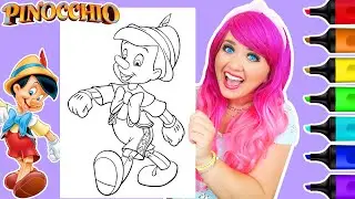 Coloring Pinocchio Disney Coloring Page | Ohuhu Paint Markers