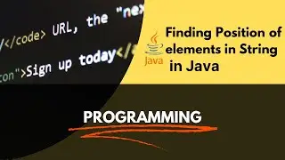 Position of elements in String in Java language 2023
