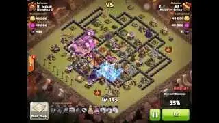 Townhall 10 attack strategy with golem lava anh balloon
