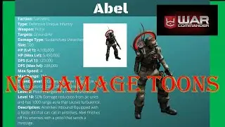 War Commander- NEW ABEL UNIT / NO DAMAGE TOONS/ EASYWAY