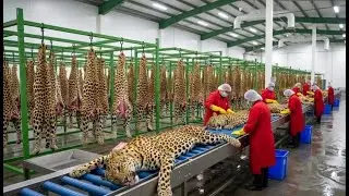 Inside the Leopard-Leather Factory: From Exotic Hide to Luxury Handbag (Full Process)