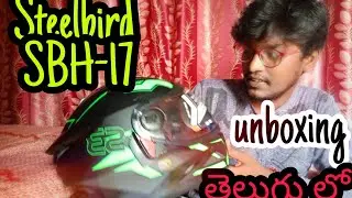 Steelbird sbh-17 helmet unboxing & review by arjeth aj in Telugu | RAYALASEEMAPORADU |NANDYAL