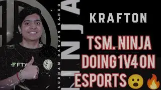 TSM Ninja doing 1v4 in eSports 😮🔥 | snax reaction on it || #highlights #esports #bgmi #tsmninja #tsm