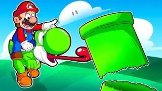 MARIO WORLD, mas o Yoshi engole a FASE INTEIRA!