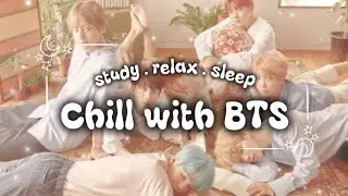 Listen to cozy music with BTS on the screen// chill, study, sleep 