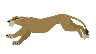 ZIRA Run Cycle Animation - The Lion King / Pivot Animator