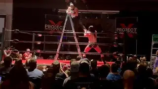 FULL 8 MAN X FACTOR LADDER MATCH! - PROJECT X WRESTLING (CROWD CAMERA FOOTAGE) 10/03/25