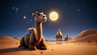 Five Little Camels Walk the Desert | Desert Adventure Song for Kids | Nursery Rhymes