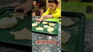 Kid's first time decorating cookies for Santa #wholesome #familytime #baking