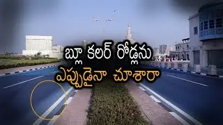 Why Qatar Road Colour Is Blue Rather Than Black | మీరు ఎప్పుడైనా నీలం రంగు రోడ్లను చూశారా..? #Viral