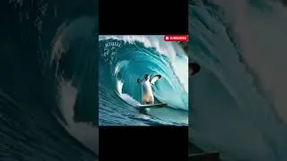 Surfing Penguin&rsquo;s Epic Wipeout! 🏄&zwj;♂️🐧🌊