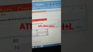 Automatically change Negative Numbers color in Excel (shortcut)#shortvideo #trending #ytshorts#svit