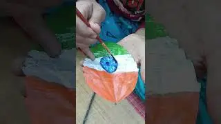 Cute Girl Drawing a Beautiful Flag | National Flag Drawing | #short