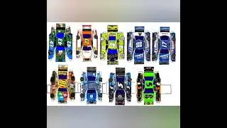 NASCAR papercraft teamplate 2025 pt2