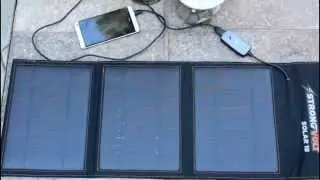 Best portable solar panel emergency power | We test the StrongVolt Solar 18
