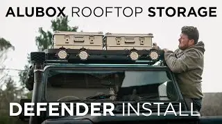 ПРОЧНОЕ АЛЮМИНИЕВОЕ ХРАНЕНИЕ - УСТАНОВКА ALUBOX AO42S НА DEFENDER