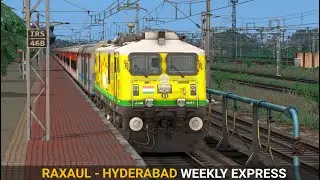 Raxaul - Hyderabad Weekly Express | Train Simulator | Indian Train | Rail Road Games