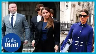 Wagatha Christie trial: Coleen Rooney and Rebekah Vardy leave court