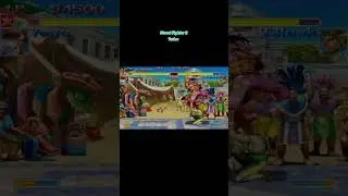 Super Street Fighter II &ndash; Vega vs T.Hawk Epic Fight! #sf2 #sega #superstreetfighter2 #shortvideo